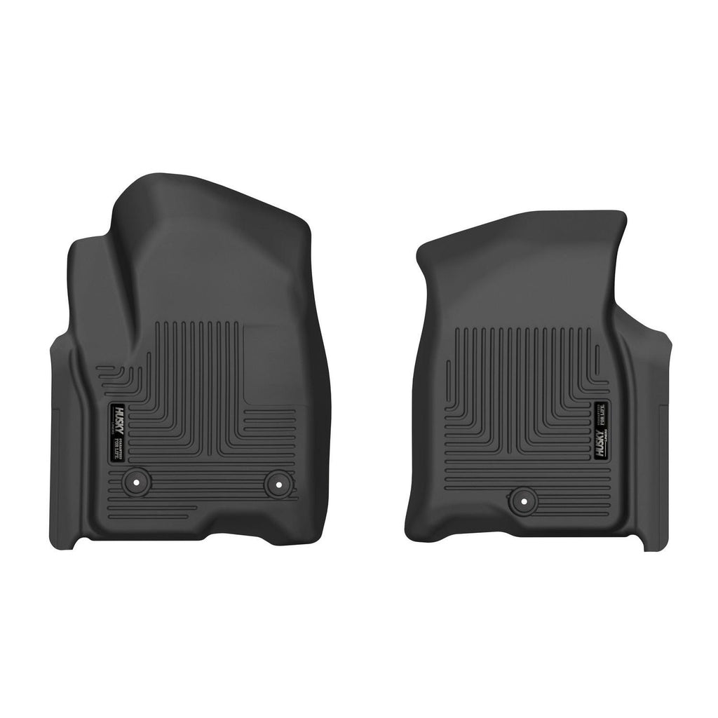 Husky Liners 21-23 Chevy Tahoe / 21-23 Cadillac Escalade X-Act Contour Black Front Seat Floor Liners-Husky Liners-HSL55861