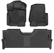 Load image into Gallery viewer, Husky Liners 21-23 Ford F-150 CC SC X-Act Contour Front &amp; Second Row Seat Floor Liners - Black-Husky Liners-HSL53468