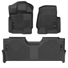 Load image into Gallery viewer, Husky Liners 21-23 Ford F-150 CC SC X-Act Contour Front &amp; Second Row Seat Floor Liners - Black-Husky Liners-HSL53468