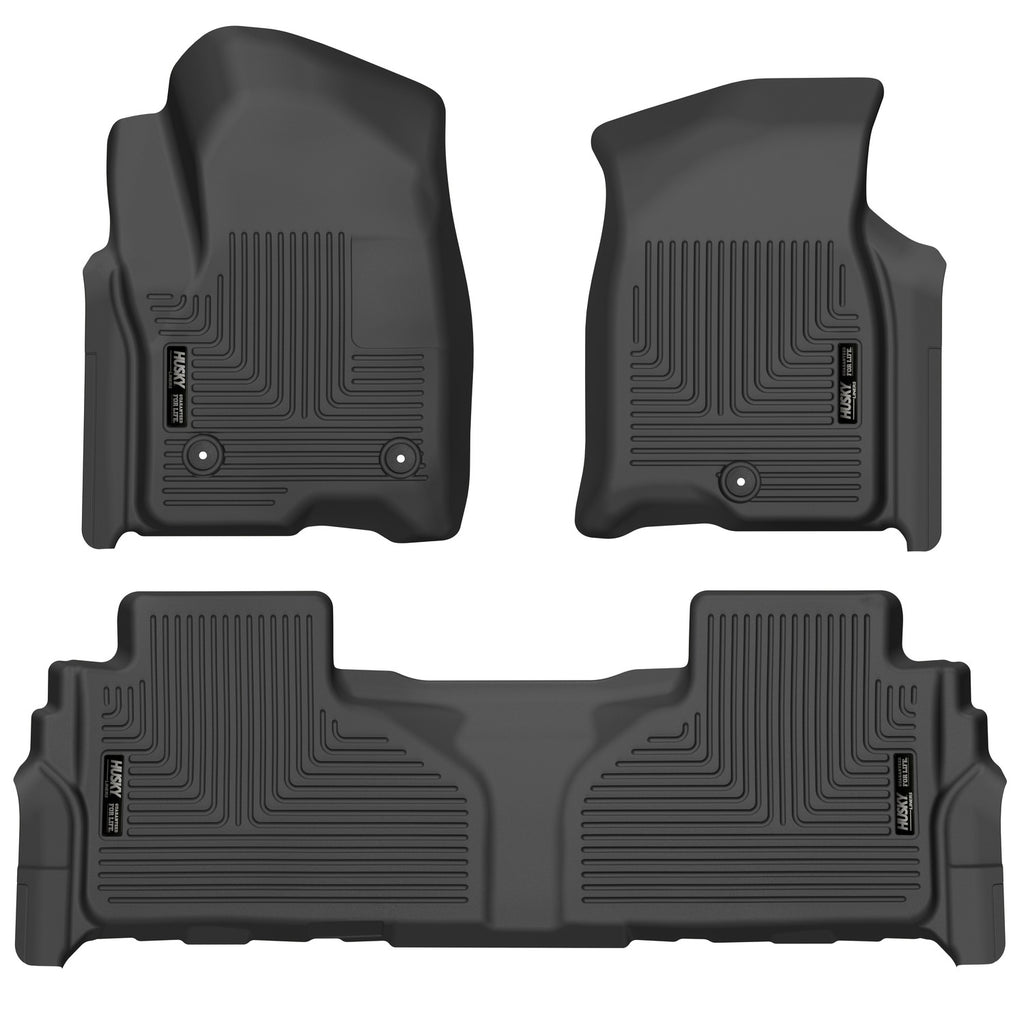 Husky Liners 21-23 Suburban/Tahoe/Yukon/Yukon XL Weatherbeater Front & 2nd Seat Floor Liners - Black-Husky Liners-HSL99241