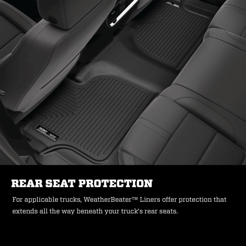 Husky Liners 22-23 Ford Transit WeatherBeater Black Floor Liners-Husky Liners-HSL18781