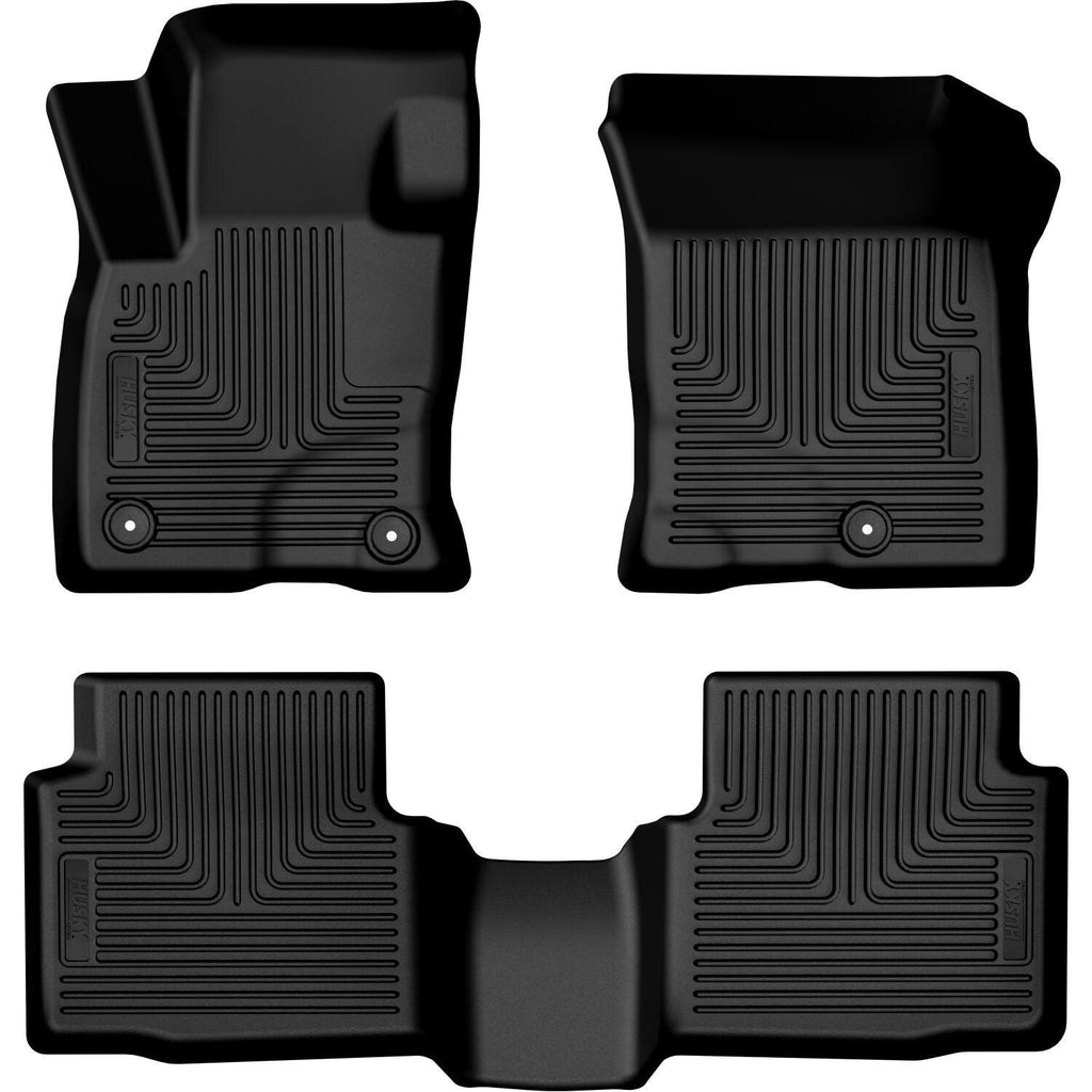 Husky Liners 24-25 Ford Escape Weatherbeater Front & 2nd Seat Floorliner (3pc Set) - Blk-Husky Liners-HSL95331