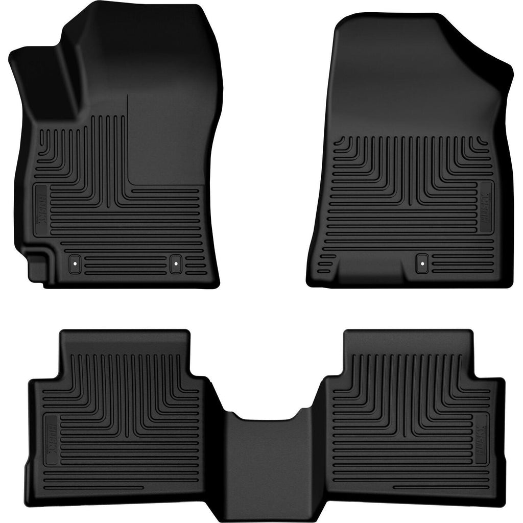 Husky Liners 24-25 Hyundai Kona Weatherbeater Front & 2nd Seat Floorliner (3pc Set) - Blk-Husky Liners-HSL95951