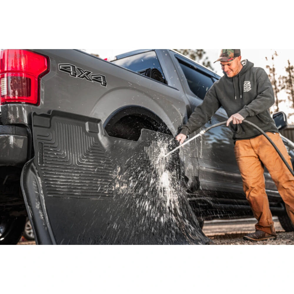 Husky Liners 24-25 Toyota Tacoma Hybrid Weatherbeater Front & 2nd Seat Floor Liners - Black - Husky Liners HSL99281