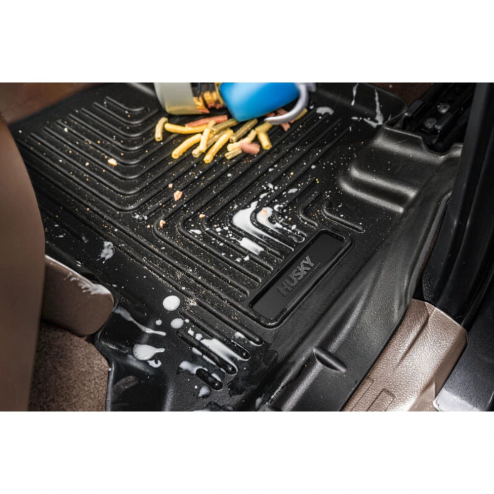 Husky Liners 24-25 Toyota Tacoma Hybrid Weatherbeater Front & 2nd Seat Floor Liners - Black - Husky Liners HSL99281