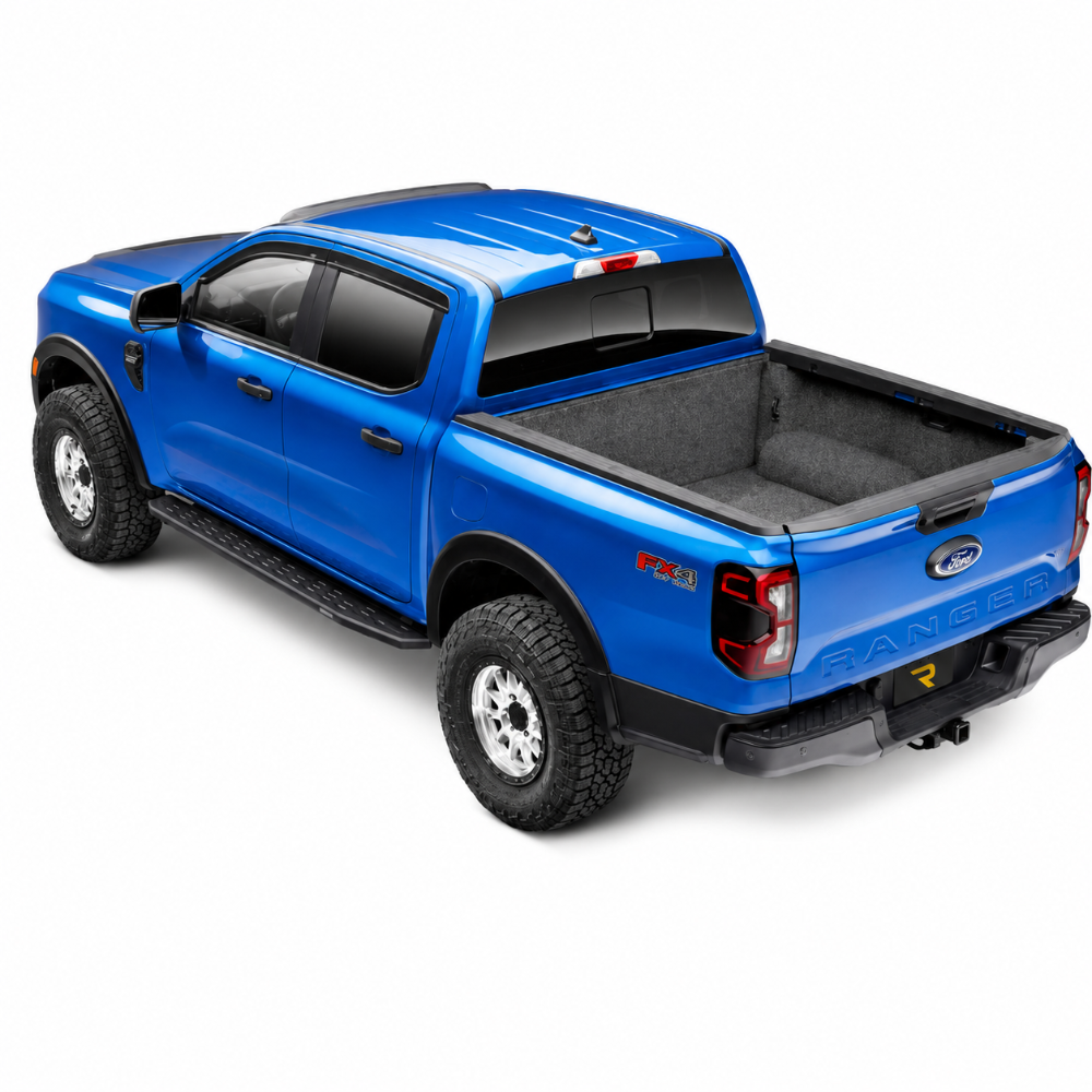 Full Husky Liners bed liner installed in Chevrolet Silverado 1500 Crew Cab