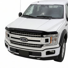 Load image into Gallery viewer, Husky Liners smoke hood shield on 2023-2026 Ford Super Duty, side profile view