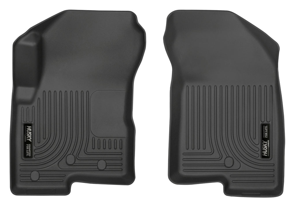 Husky Liners 07-12 Dodge Caliber / 07-12 Jeep Compass WeatherBeater Front Row Black Floor Liners - Husky Liners HSL13001