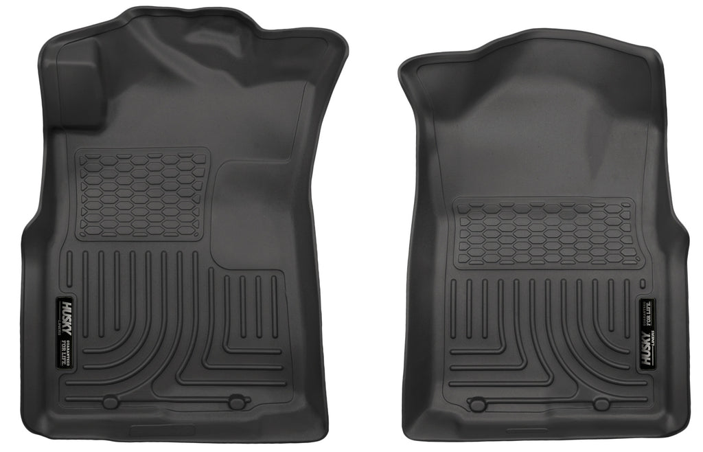 Husky Liners 05-15 Toyota Tacoma Crew/Extended/Standard Cab WeatherBeater Front Black Floor Liners - Husky Liners HSL13941
