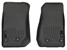 Load image into Gallery viewer, Husky Liners 14 Jeep Wrangler 2/4 Door Weatherbeater Black Front Floor Liners - Husky Liners HSL18041