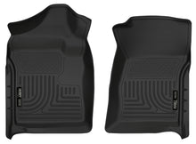 Load image into Gallery viewer, Husky Liners 07-12 Chevrolet Silverado/GMC Sierra Regular Cab WeatherBeater Black Floor Liners - Husky Liners HSL18221