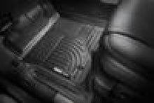 Load image into Gallery viewer, Husky Liners 11-12 Ford Super Duty Crew &amp; Extended Cab WeatherBeater Front Row Black Floor Liners - Husky Liners HSL18731