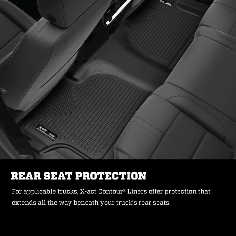 Husky Liners 2018 Toyota Camry X-Act Contour Black Floor Liner (2nd Seat) - Husky Liners HSL52841