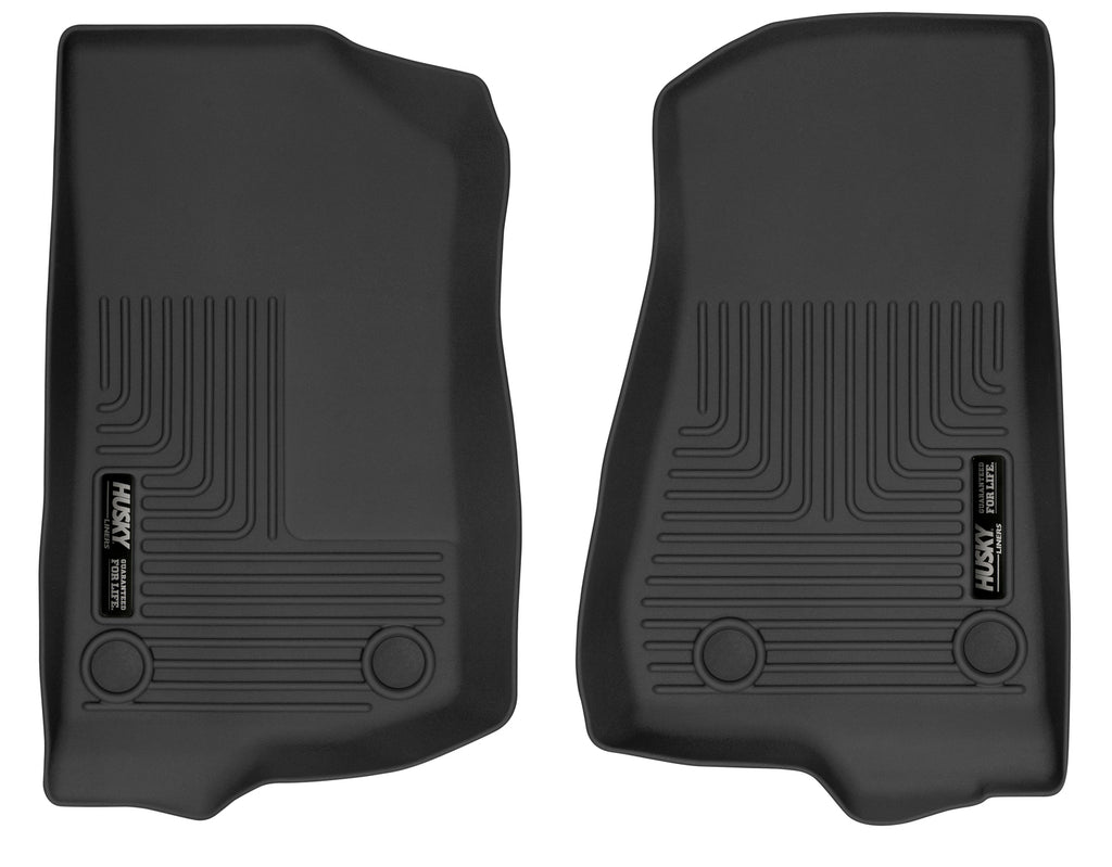 Husky Liners 19-24 Jeep Wrangler JL/JLU X-Act Contour Black Front Floor Liners - Husky Liners HSL54531