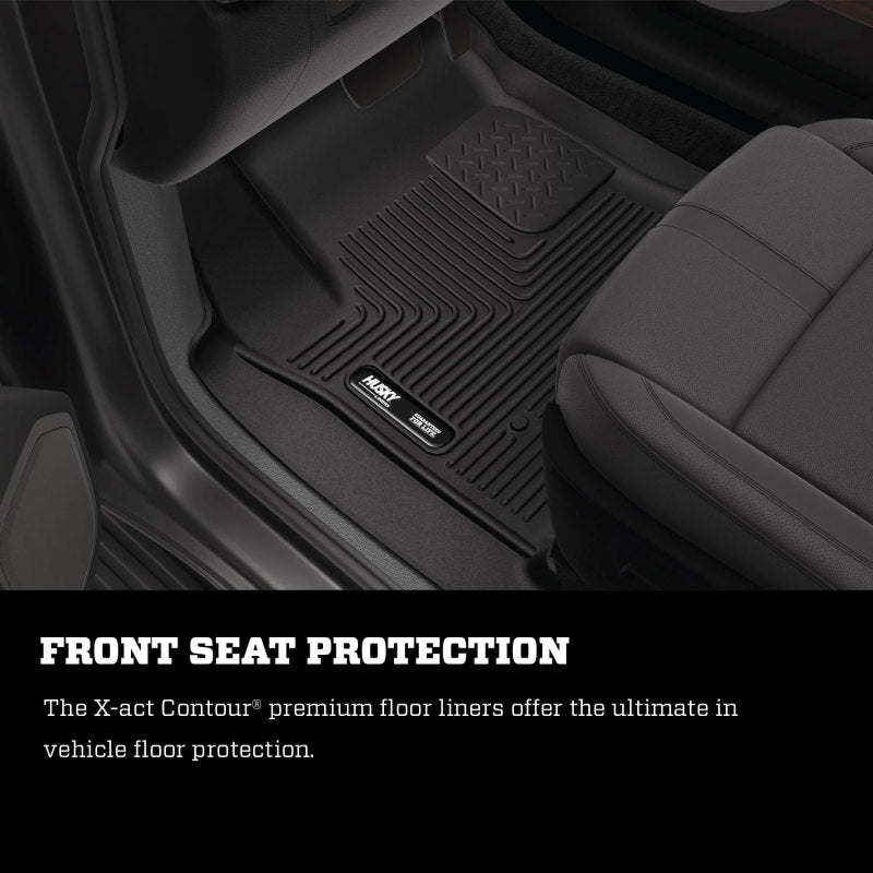 Husky Liners 17-24 Nissan Titan Crew Cab/16-24 Titan XD Crew Cab X-Act Front Floor Liner Set Black - Husky Liners HSL55451