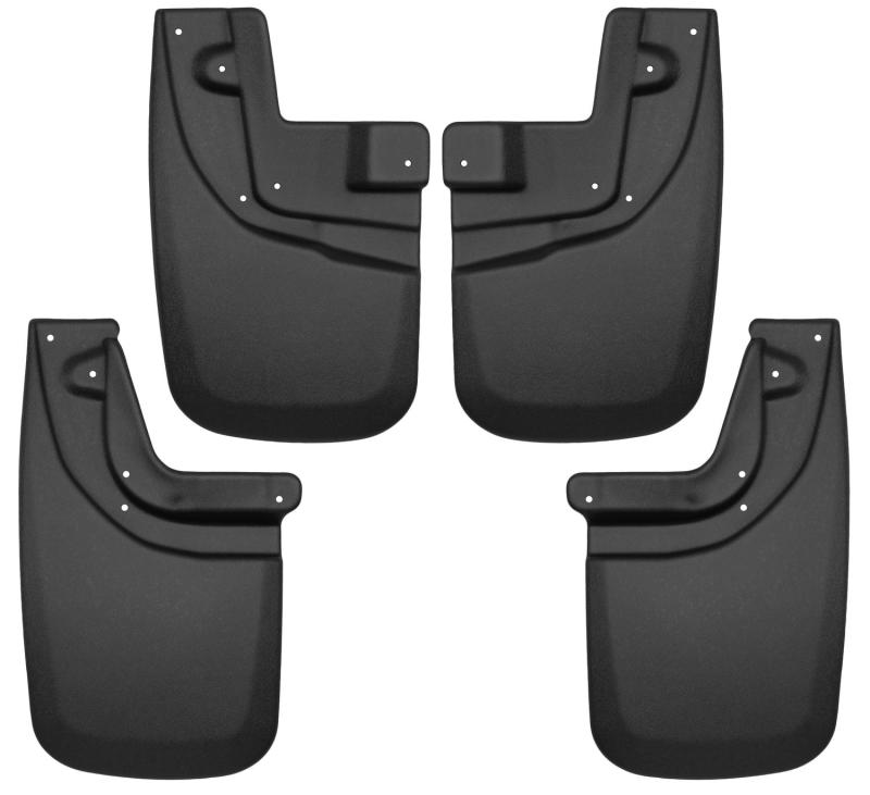 Husky Liners 05-15 Toyota Tacoma w/ OEM Fender Flares Front and Rear Mud Guards - Black - Husky Liners HSL56936