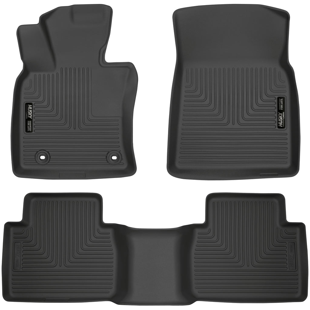 Husky Liners 2018 Toyota Camry Weatherbeater Black Front & 2nd Seat Floor Liners - Husky Liners HSL95731