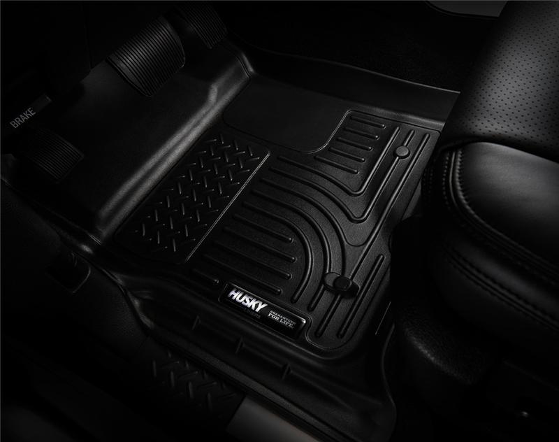 Husky Liners 07-14 Audi Q7 Weatherbeater Black Front & 2nd Seat Floor Liners - Husky Liners HSL96421