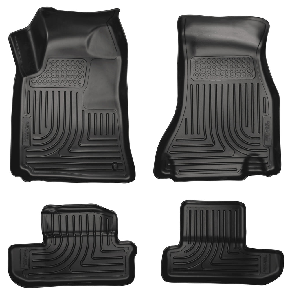 Husky Liners 08-12 Dodge Challenger WeatherBeater Combo Black Floor Liners - Husky Liners HSL98021