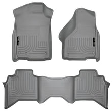 Load image into Gallery viewer, Husky Liners 03-08 Dodge Ram 1500/2500/3500 Quad Cab WeatherBeater Combo Gray Floor Liners - Husky Liners HSL98032