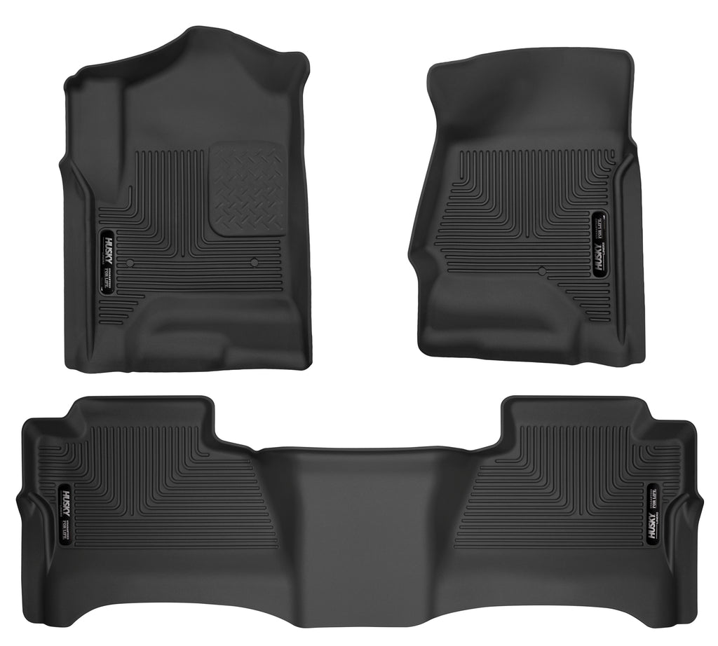 Husky Liners 14 Chevrolet Silverado/GMC Sierra WeatherBeater Black Front & 2nd Seat Floor Liners - Husky Liners HSL98231