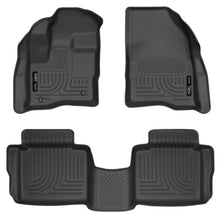 Load image into Gallery viewer, Husky Liners 10-13 Ford Taurus WeatherBeater Combo Black Floor Liners - Husky Liners HSL98701