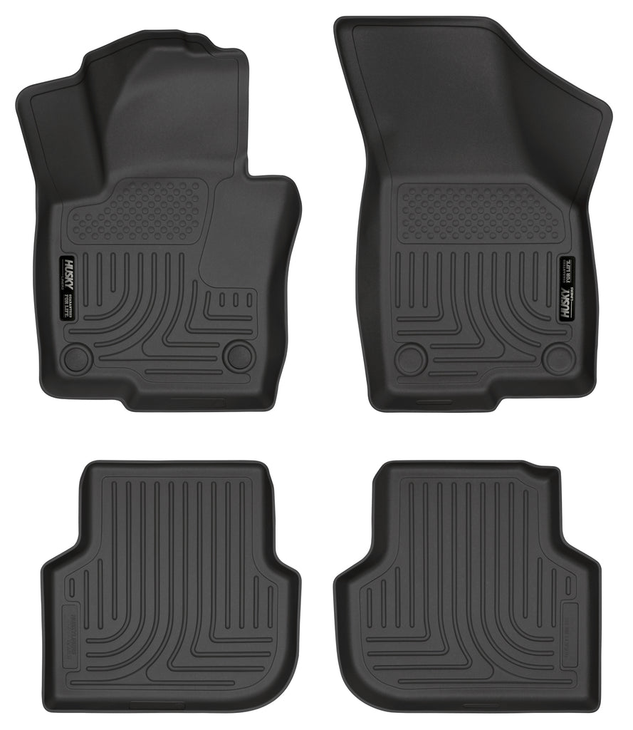 Husky Liners 2011 Volkswagen Jetta (Sedan) WeatherBeater Combo Black Floor Liners - Husky Liners HSL98831