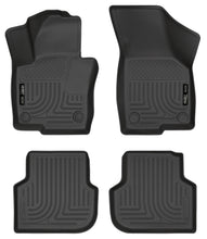 Load image into Gallery viewer, Husky Liners 2011 Volkswagen Jetta (Sedan) WeatherBeater Combo Black Floor Liners - Husky Liners HSL98831