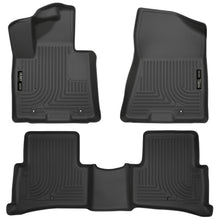 Load image into Gallery viewer, Husky Liners 2017 Kia Sportage Weatherbeater Front and Second Row Black Floor Liners - Husky Liners HSL99891