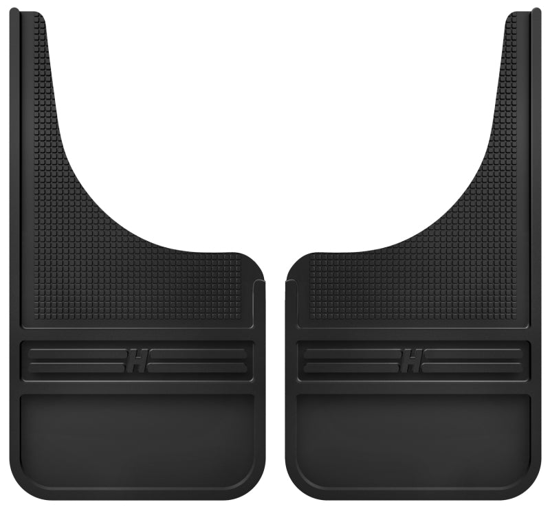 Husky Liners Universal 12in Wide Black Rubber Front Mud Flaps w/o Weight-Husky Liners-HSL55000
