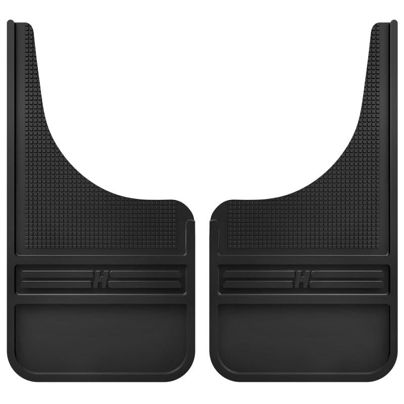Husky Liners Universal 12in Wide Black Rubber Front Mud Flaps w/o Weight-Husky Liners-HSL55000