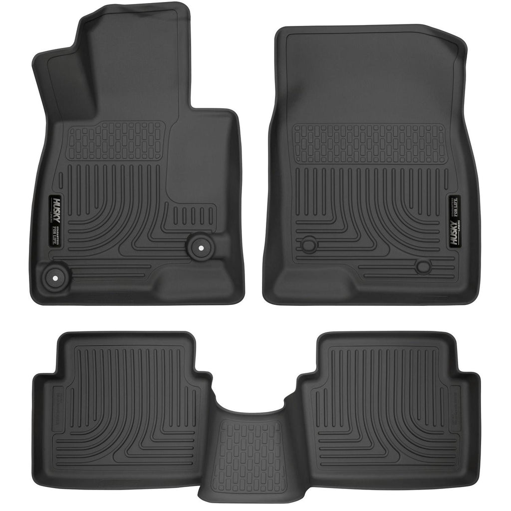 Husky Liners WeatherBeater 14 Mazda 3 Hatch&Sedan Front & Second Row Black Floor Liners-Husky Liners-HSL98651