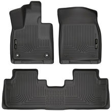 Load image into Gallery viewer, Husky Liners Weatherbeater 16-17 Lexus RX350 / 16-17 RX450H Front &amp; 2nd Seat Floor Liners - Black-Husky Liners-HSL99651
