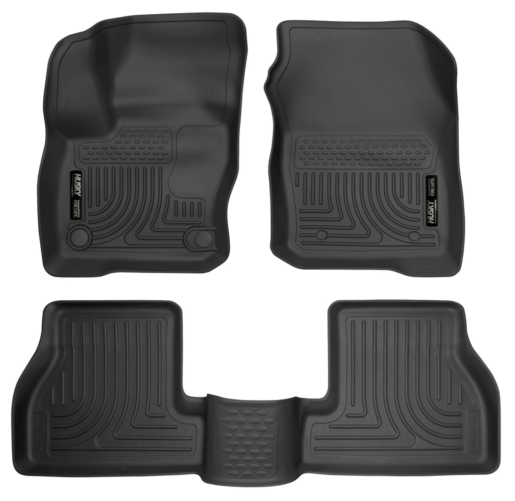 Husky Liners Weatherbeater 2016 Ford Focus RS Front & 2nd Seat Floor Liners - Black-Husky Liners-HSL99781