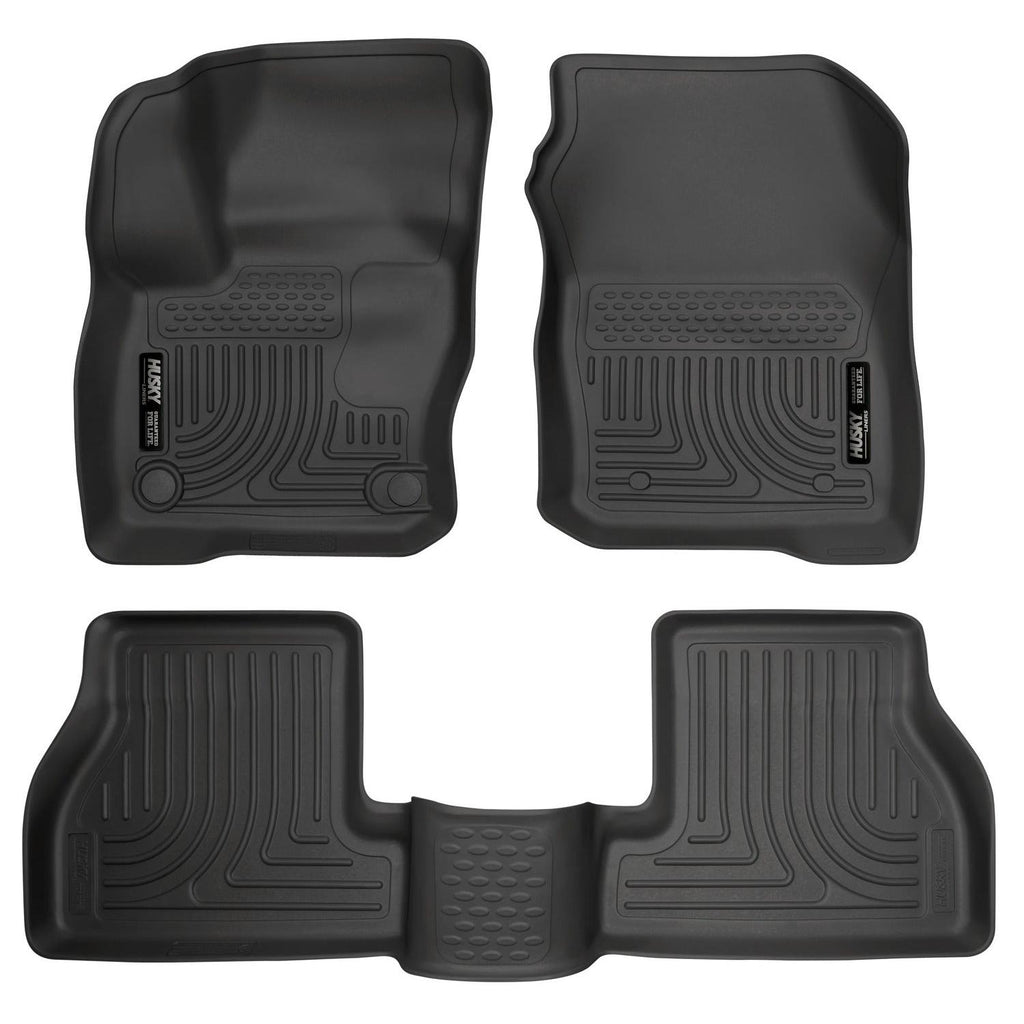 Husky Liners Weatherbeater 2016 Ford Focus RS Front & 2nd Seat Floor Liners - Black-Husky Liners-HSL99781