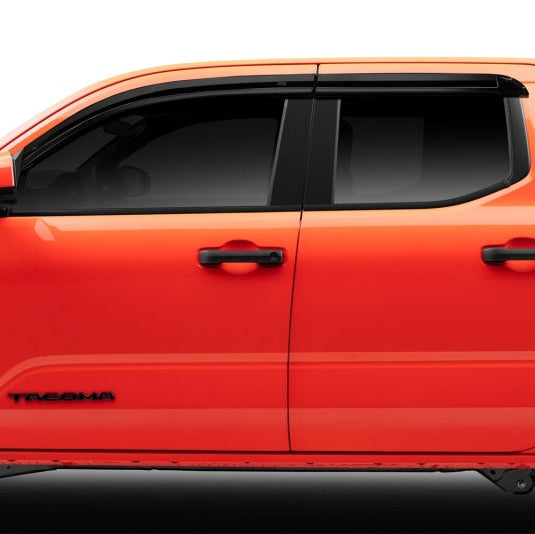 Ventvisors installed on Toyota Tacoma windows