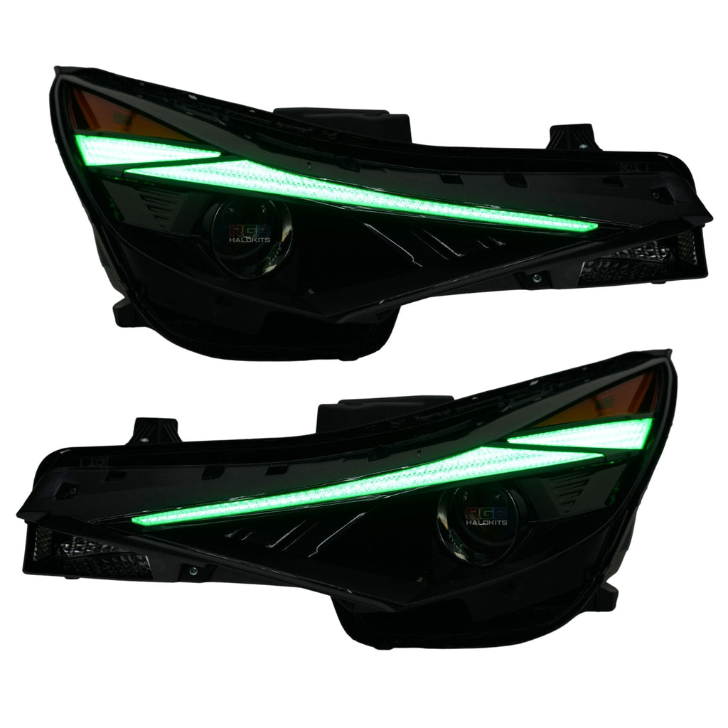 RGB Halo Kits Hyundai Elantra Multicolor Flow Series DRL Boards (2021-2023)