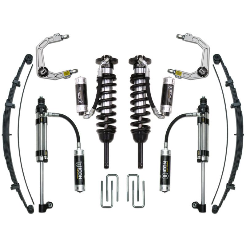 ICON 05-15 Toyota Tacoma 0-3.5in/16-17 Toyota Tacoma 0-2.75in Stg 10 Suspension System w/Billet Uca ICON ICOK53010