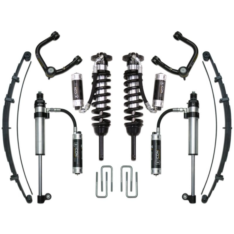ICON 05-15 Toyota Tacoma 0-3.5in/16-17 Toyota Tacoma 0-2.75in Stg 9 Suspension System w/Tubular Uca ICON ICOK53009T