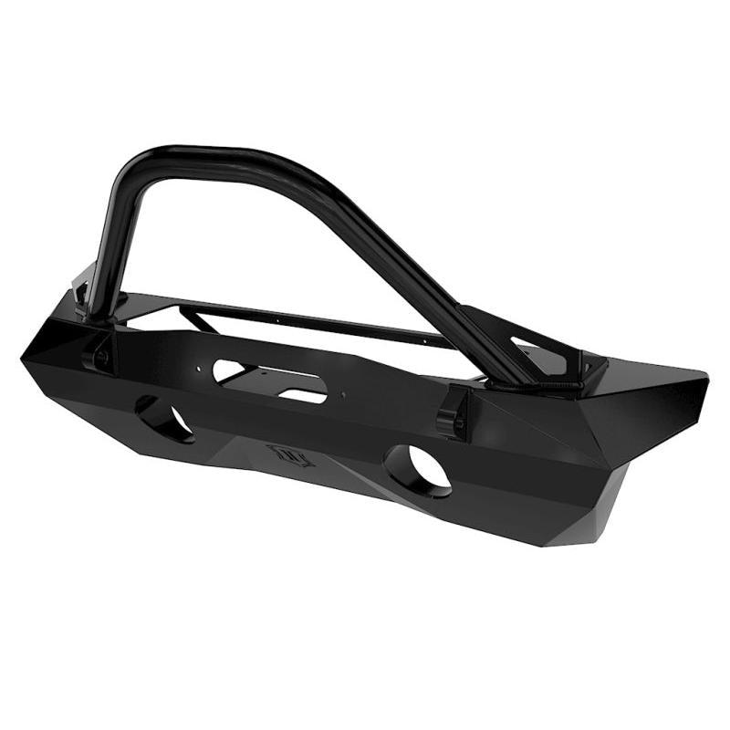 ICON 07-18 Jeep Wrangler JK Pro Series Front Bumper Rec Winch Mount w/Bar/Tabs ICON ICO25215