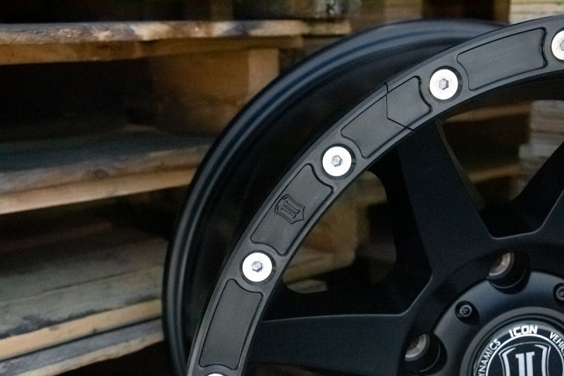 ICON 17in Compression/Alpha/Rebound Wheel Rock Ring Kit (20 Bolt) ICON ICO192050