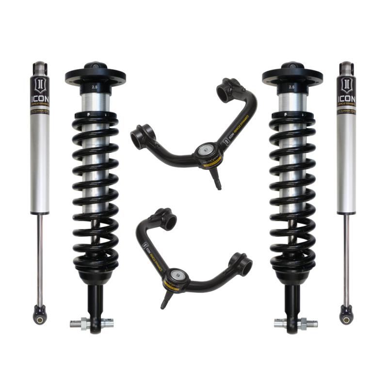 ICON 2015+ Ford F-150 2WD 0-3in Stage 2 Suspension System w/Tubular Uca ICON ICOK93092T