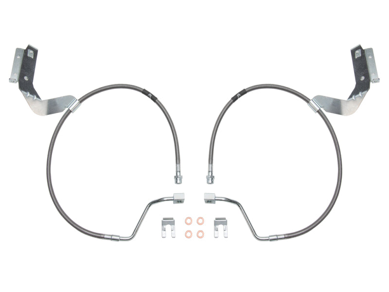 ICON 2017+ Ford F-250/F-350 Front 4.5 & 7in Extended SS Brake Line Kit - Black Ops Auto Works