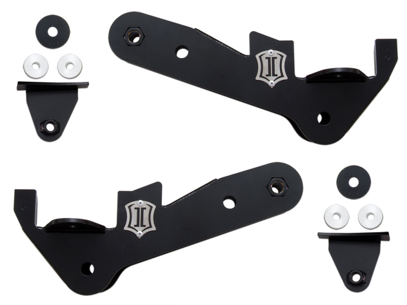 ICON 2017+ Ford Super Duty 4 Link Frame Bracket Kit - Black Ops Auto Works