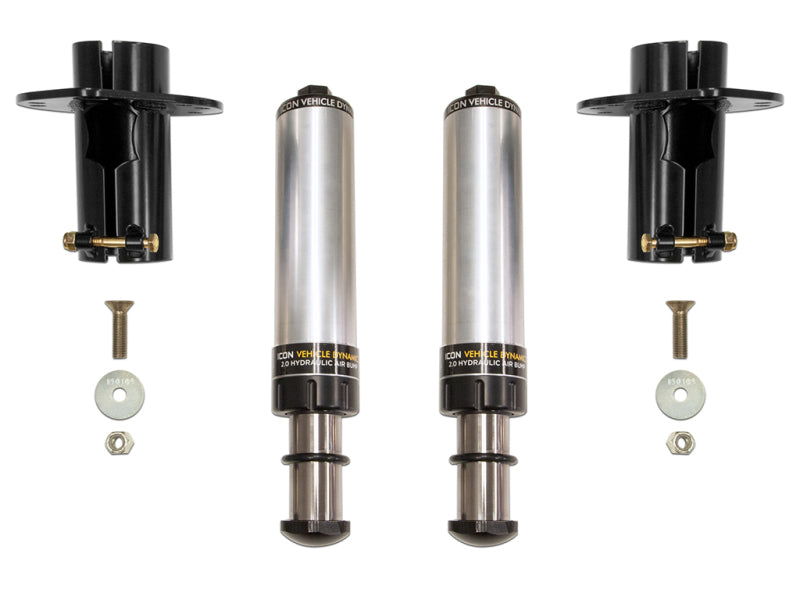 ICON 2020+ Jeep Gladiator JT / 2007+ Jeep Wrangler JK/JL Front Hyd Bump Stop Kit - Black Ops Auto Works