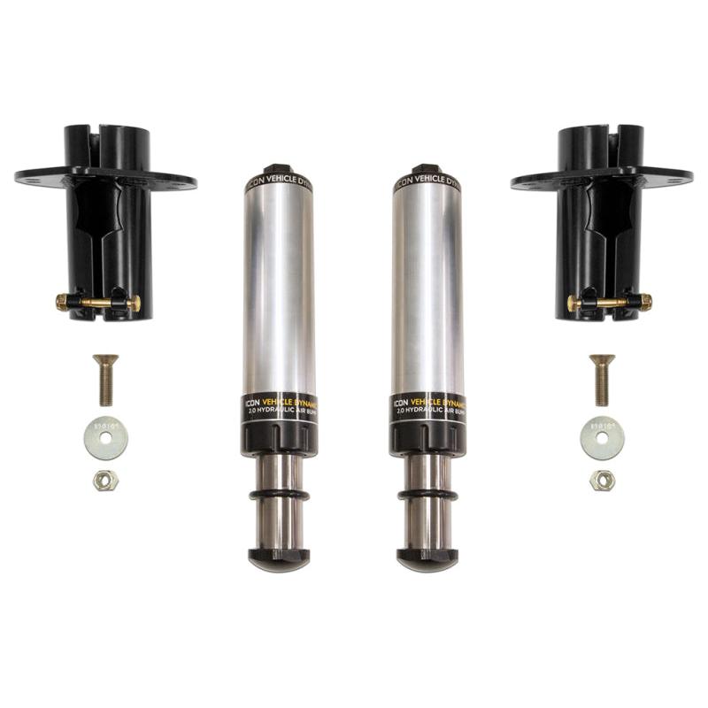 ICON 2020+ Jeep Gladiator JT / 2007+ Jeep Wrangler JK/JL Front Hyd Bump Stop Kit ICON ICO22042