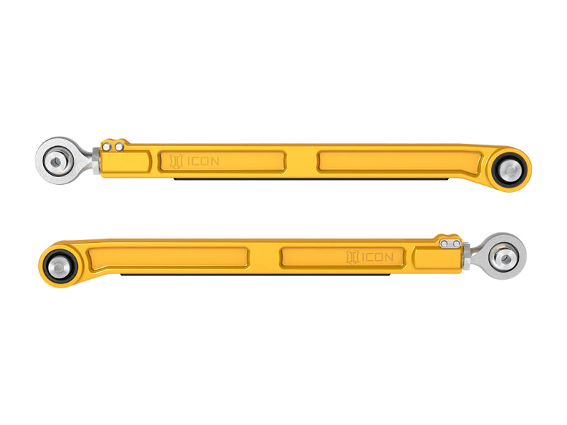 ICON 22-23 Toyota Tundra / 2024 Toyota Tacoma Billet Rear Lower Link Kit - Gold Anodized ICON ICO54002G