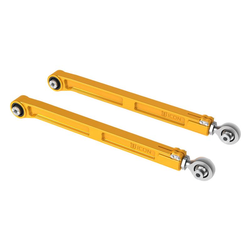 ICON 22-23 Toyota Tundra / 2024 Toyota Tacoma Billet Rear Lower Link Kit - Gold Anodized ICON ICO54002G