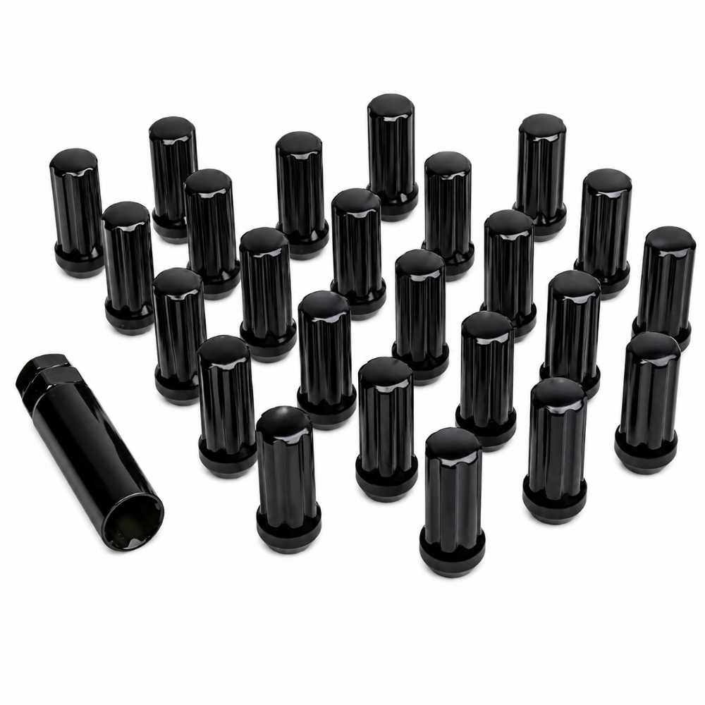 ICON Alloys black M14x1.5 lug nuts 24 pack with key