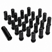 Load image into Gallery viewer, ICON Alloys black M14x1.5 lug nuts 24 pack with key